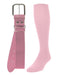 TCK Pink / Medium Softball and Baseball Belts & Socks Combo For Youth or Adults