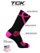 TCK Pink Ribbon Awareness Socks Crew Length