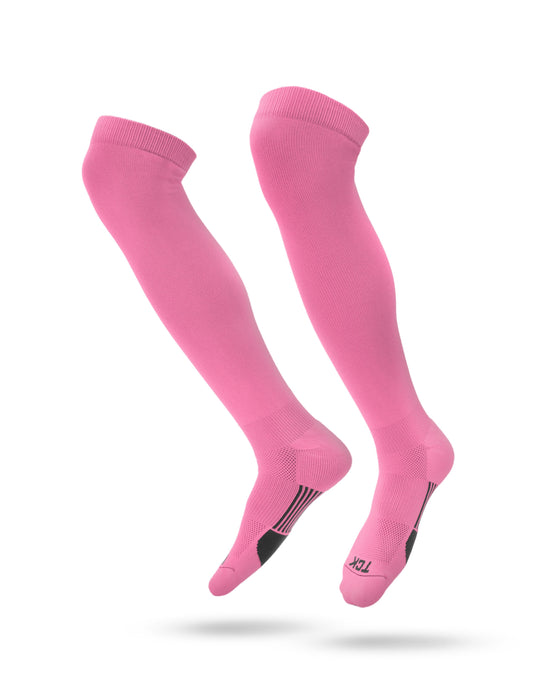 TCK Pink / Small Dugout Over the Knee Baseball Socks | Elite Athletic Sock