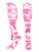 TCK Pink/White / Small Tie Dye Multisport Tube Socks Soccer Softball