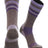 TCK Plum/Lavender / X-Large Striped Merino Wool Hiking Socks For Men & Women