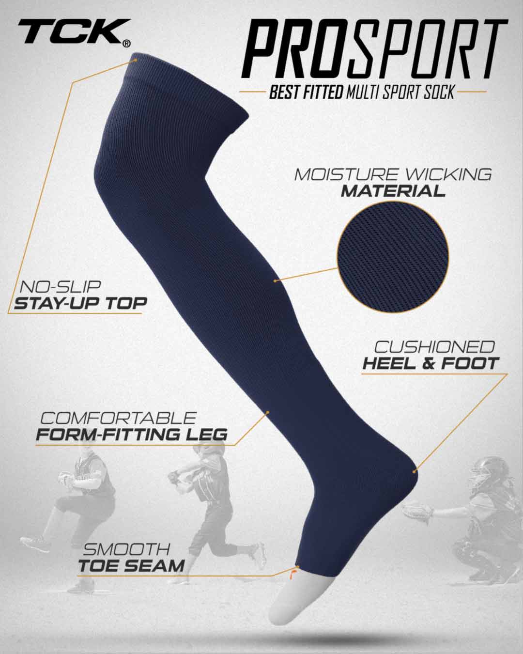 TCK Prosport Over the Knee Athletic Socks