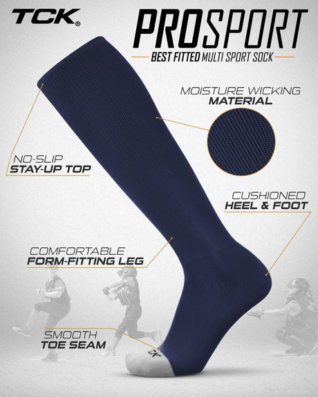 TCK Prosport Performance Tube Socks Adult Sizes