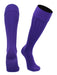 TCK Purple / Large European Soccer Socks Fold Down Top