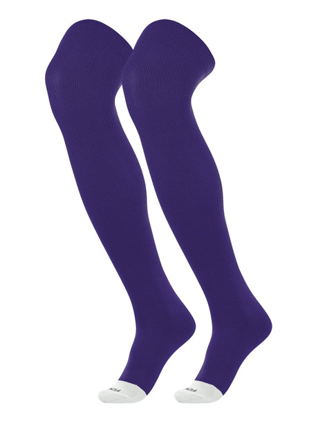 TCK Purple / Large Prosport - Long Over the Knee Socks for Baseball - Adult Sizes