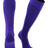 TCK Purple / Large Soccer Socks Youth Toddler Adult Fold Down Top MS Multisport Tube Socks
