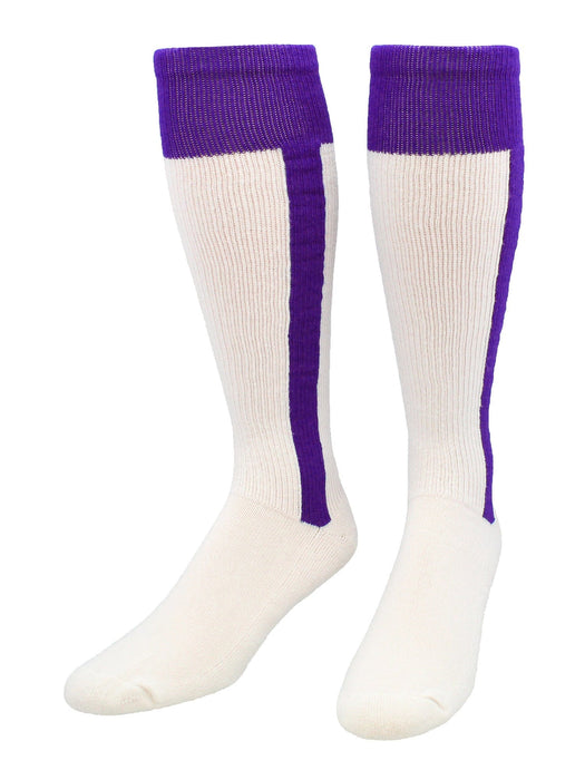 TCK Purple / Small Classic 2-n-1 Softball and Baseball Stirrup Socks
