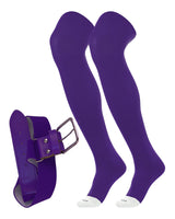 TCK Purple / Small Prosport Belt and Socks Combo | Over the Knee Sock
