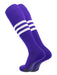 TCK Purple/White / Large Elite Performance Baseball Socks Dugout Pattern B