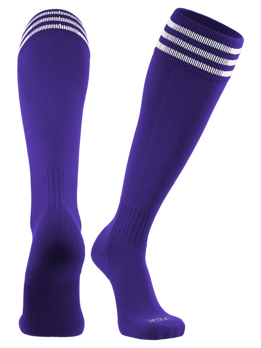 TCK Purple/White / Medium Finale Soccer Socks 3-Stripes