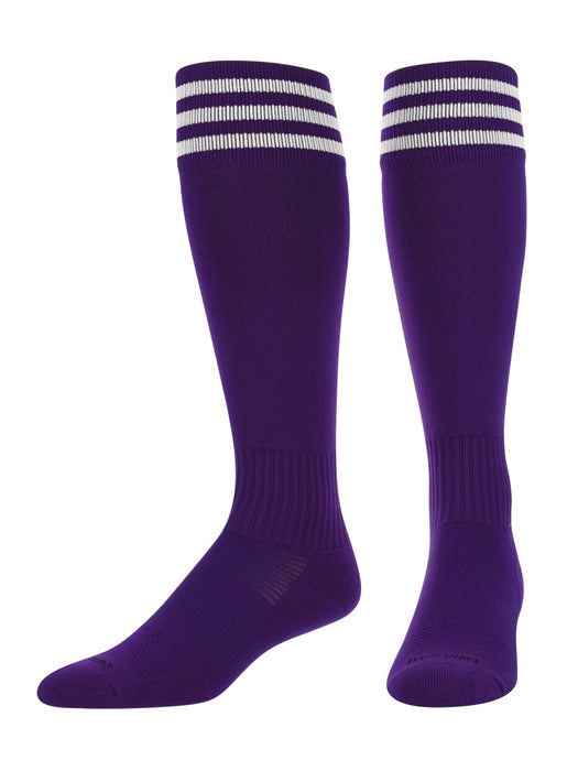 TCK Purple/White / Medium Finale Soccer Socks 3-Stripes