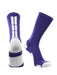 TCK Purple/White / Small Baseline 3.0 Athletic Crew Socks Youth Sizes Team Colors