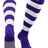 TCK Purple/White / Small Striped Rugby Socks