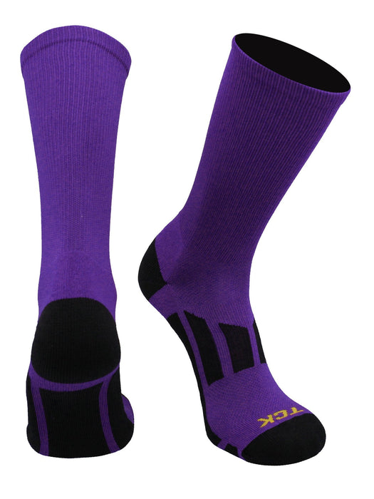TCK Purple / X-Large Elite Performance Sports Socks 2.0 Crew Length