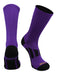 TCK Purple / X-Large Elite Performance Sports Socks 2.0 Crew Length