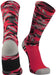 TCK Red Camo / Large Elite Sports Socks Woodland Camo Crew