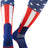 TCK Red/White/Blue / Medium USA Baseball Stirrup Socks Uncle Sam
