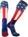 TCK Red/White/Blue / Medium USA Baseball Stirrup Socks Uncle Sam