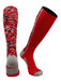 TCK Red / X-Large Long Digital Camo Baseball Socks