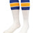 TCK Royal/Gold / Large Retro Tube Socks 3 Stripes Over the Calf