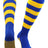 TCK Royal/Gold / Large Striped Rugby Socks
