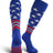 TCK Royal/Scarlet/White / Large TCK Freedom Dugout USA Made Stars & Stripes OTC Socks