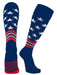 TCK Royal/Scarlet/White / Large USA Freedom Baseball Socks