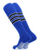 TCK Royal/White/Black / X-Large Elite Performance Baseball Socks Dugout Pattern D