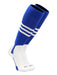TCK Royal/White / Large Baseball Stirrup Socks with Stripes Pattern B