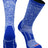 TCK Royal/White / Large Sports Heathered Crew Socks