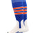 TCK Royal/White/Orange / X-Large Baseball Stirrup Socks with Stripes