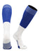 TCK Royal/White / X-Large Long Football Socks End Zone