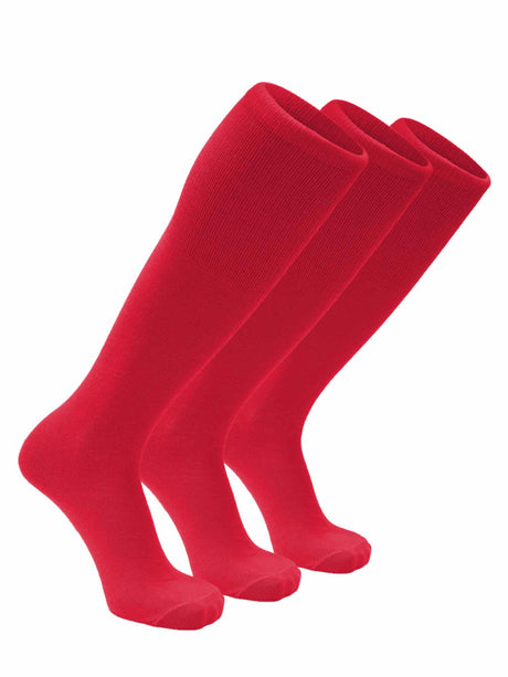 TCK Scarlet 3-Pack / Medium TCK Sport Light - Breathable Team Athletic Tube Socks