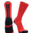 TCK Scarlet/Black / Large Baseline 3.0 Athletic Crew Socks Adult Sizes Team Colors
