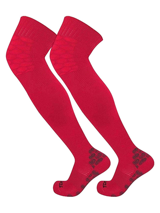TCK Scarlet / Large (9-12 Shoe Size) High Performance Long Sports Socks
