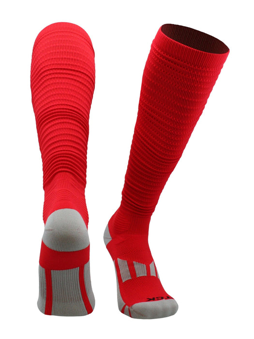 TCK Scarlet / Large Football Scrunch Socks For Men and Boys
