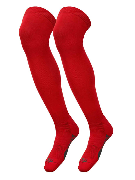 TCK Scarlet / Large Gridiron Extra Tall Football Socks