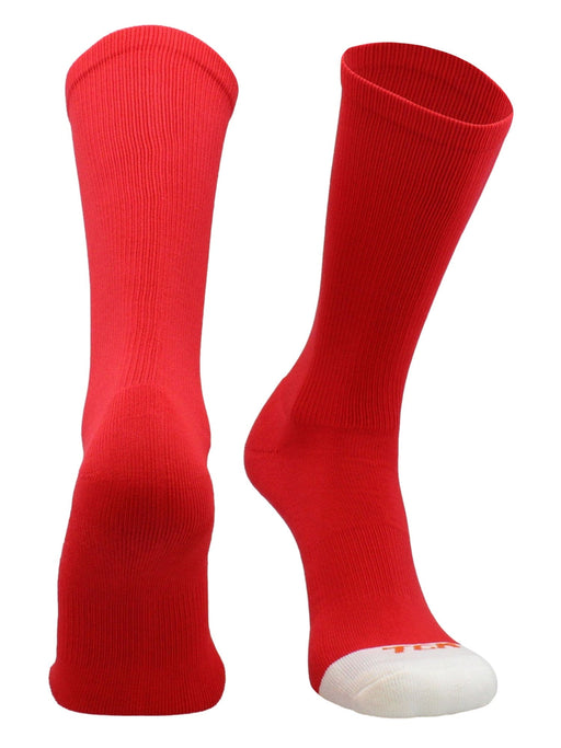 TCK Sports Louisville Cardinals Baseline 3.0 Crew Socks (Black/Red/White,  Small)