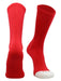 TCK Scarlet / Large Prosport Crew Socks - Team Colored Crew Socks For All Sports