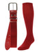 TCK Scarlet / Medium Softball and Baseball Belts & Socks Combo For Youth or Adults