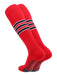 TCK Scarlet/Navy/White / Small Elite Performance Baseball Socks Dugout Pattern D