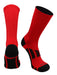 TCK Scarlet Red / Large Elite Performance Sports Socks 2.0 Crew Length