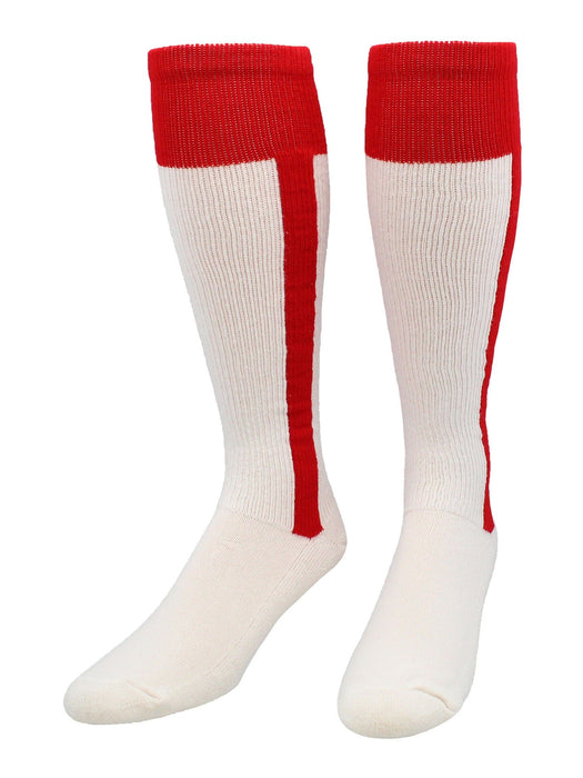 TCK Scarlet / Small Classic 2-n-1 Softball and Baseball Stirrup Socks