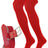 TCK Scarlet / Small Prosport Belt and Socks Combo | Over the Knee Sock