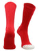 TCK Scarlet / Small Prosport Crew Socks - Team Colored Crew Socks For All Sports