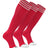 TCK Scarlet/White 3-Pack / X-Small Prosport Trio Tube Socks