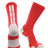 TCK Scarlet/White / Large Baseline 3.0 Athletic Crew Socks Adult Sizes Team Colors