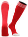 TCK Scarlet/White / Large Prosport Tube Socks Striped