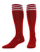 TCK Scarlet/White / Medium Finale Soccer Socks 3-Stripes