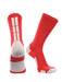 TCK Scarlet/White / X-Large Baseline 3.0 Athletic Crew Socks Adult Sizes Team Colors